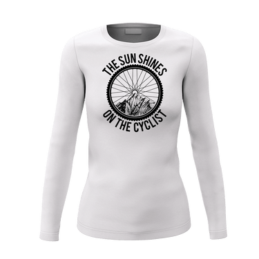 The Sun Shine On The Cyclist Women Long Sleeve Shirt